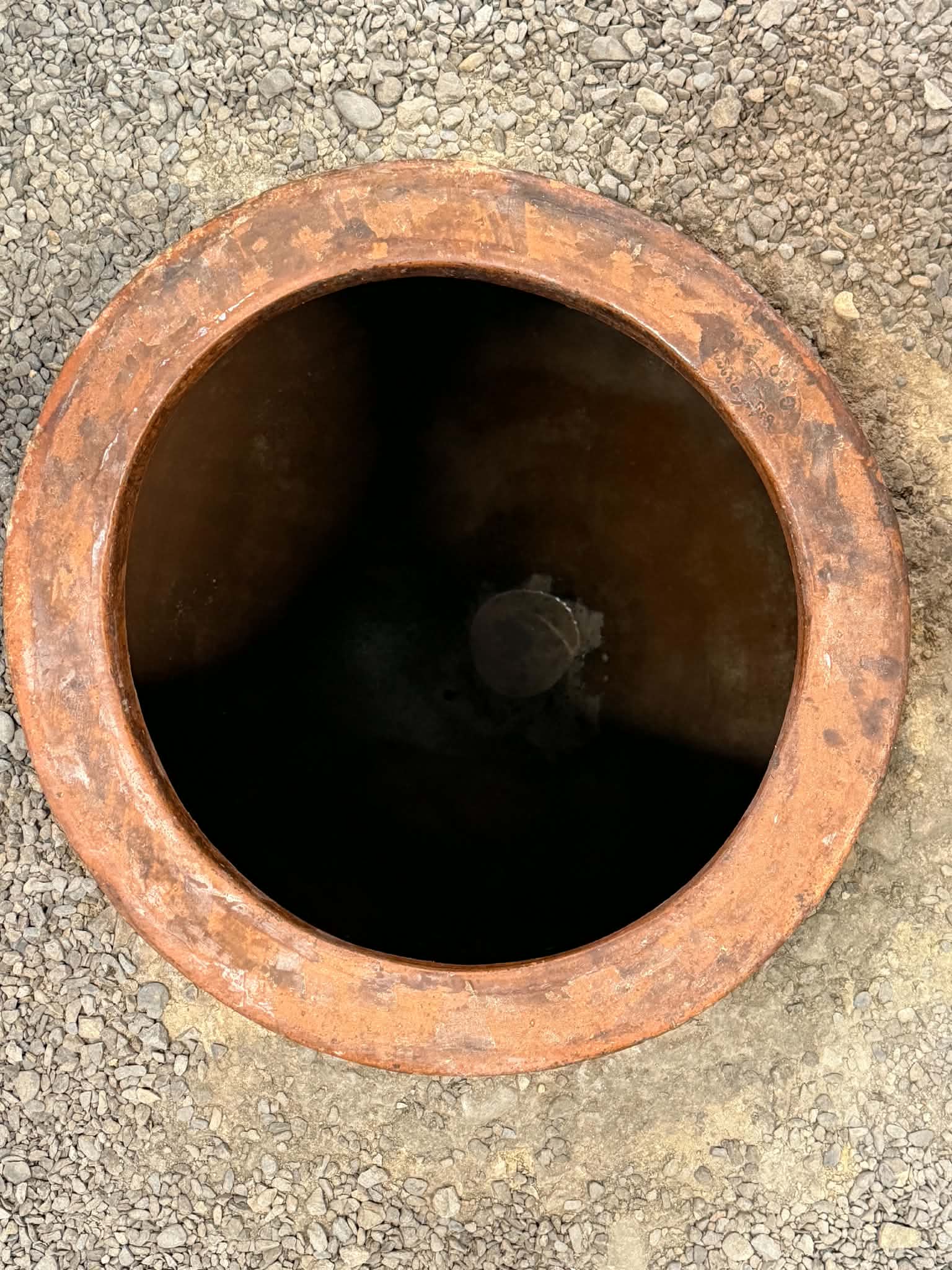 Empty qvevri used for natural winemaking at ROKA NATURALS